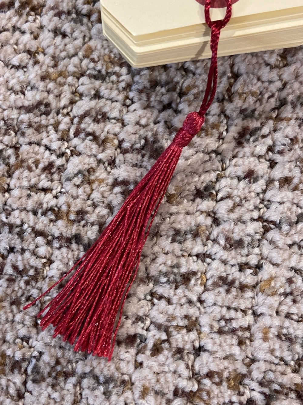 Decorative Burgundy Tassel Accent - Home Accents